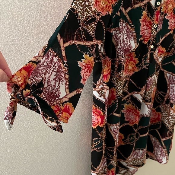 Dress Barn Polyester Long Sleeve Shirt Dress M - Picture 2 of 5